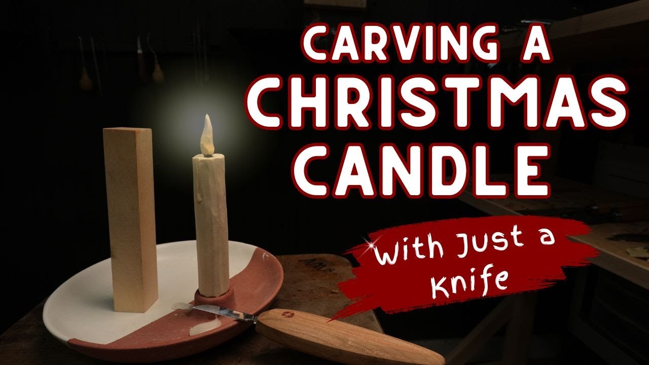 Вырезание свечи &mdash; простой проект для начинающих с использованием резца.