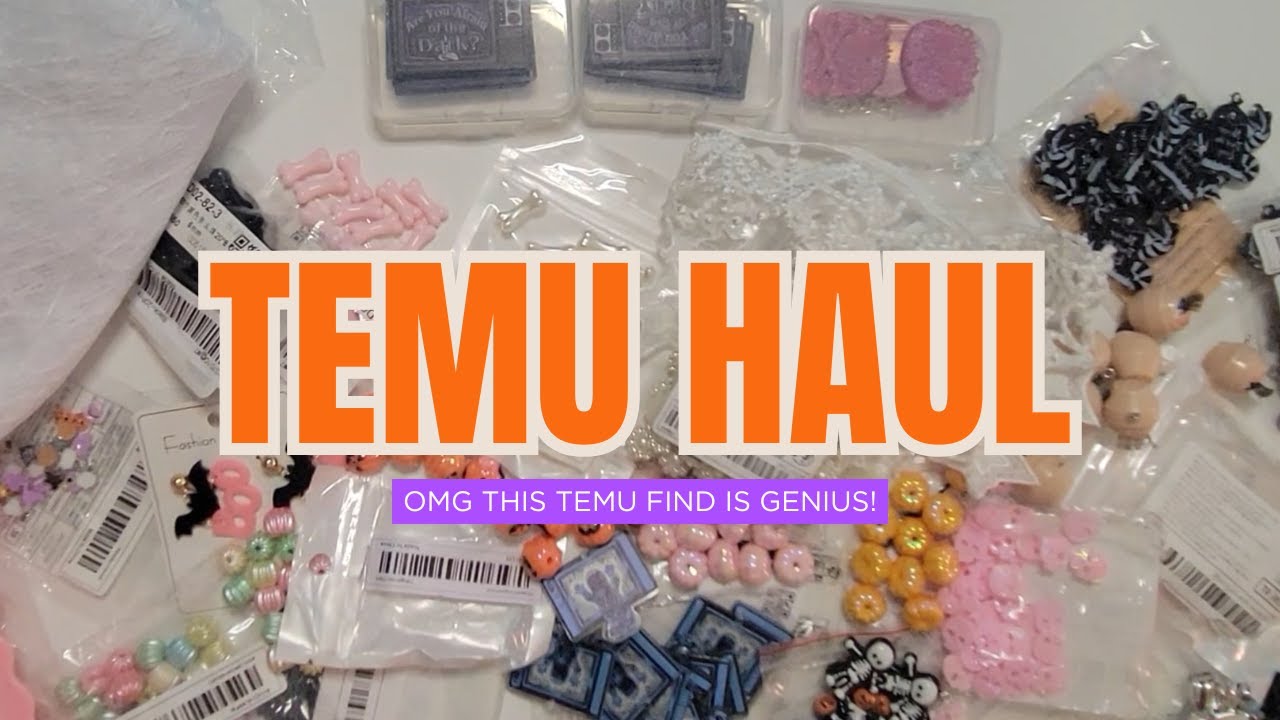 OMG This TEMU Find is GENIUS! | Huge Craft Haul (Charms, Trims, Beads)