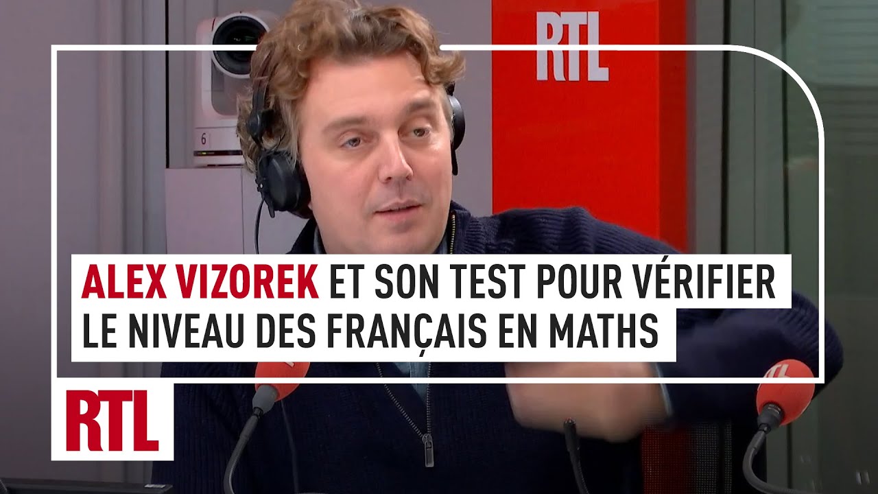 Alex Vizorek teste le niveau en maths des Français