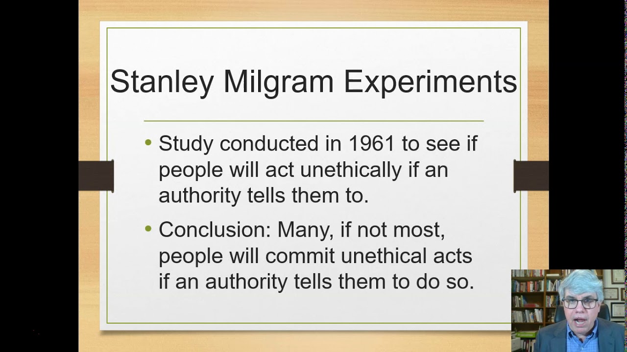 Milgram's Study on Obedience to Authority