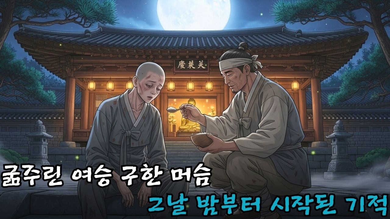 굶주린 여승을 구한 머슴, 그날 밤부터 기적이 시작됐다 | 야담·민담·전설·설화·옛날이야기