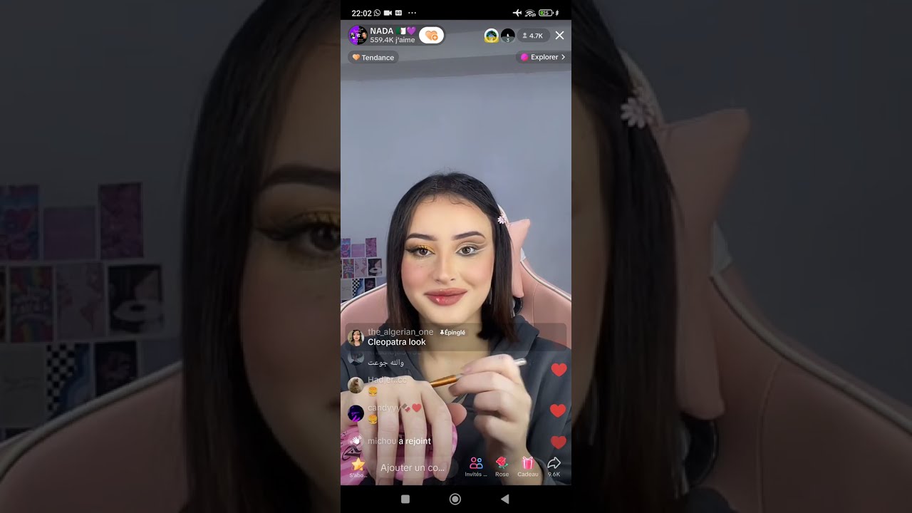بث مباشر 🔴 ندى تعمل مكياج وتسئل المتابعينها على تيك توك Tik Tok