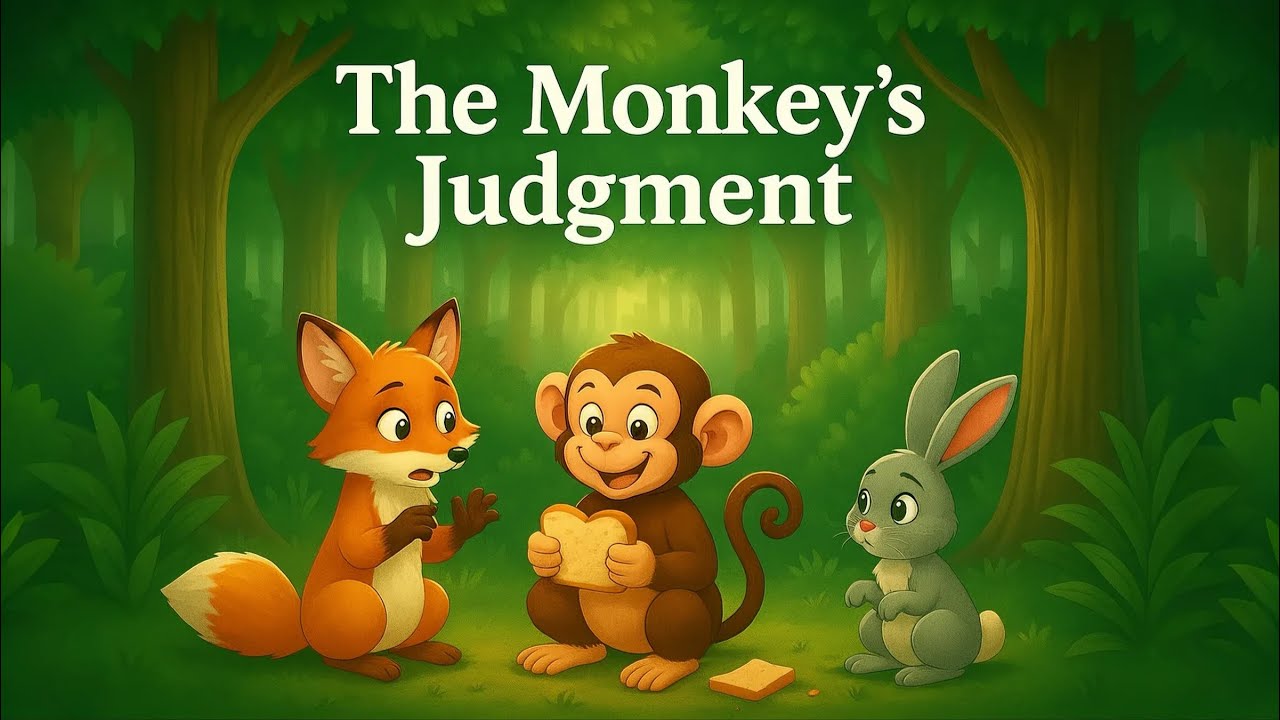 The Monkey’s Judgment | A Thoughtful Moral Story About Fairness and Greed