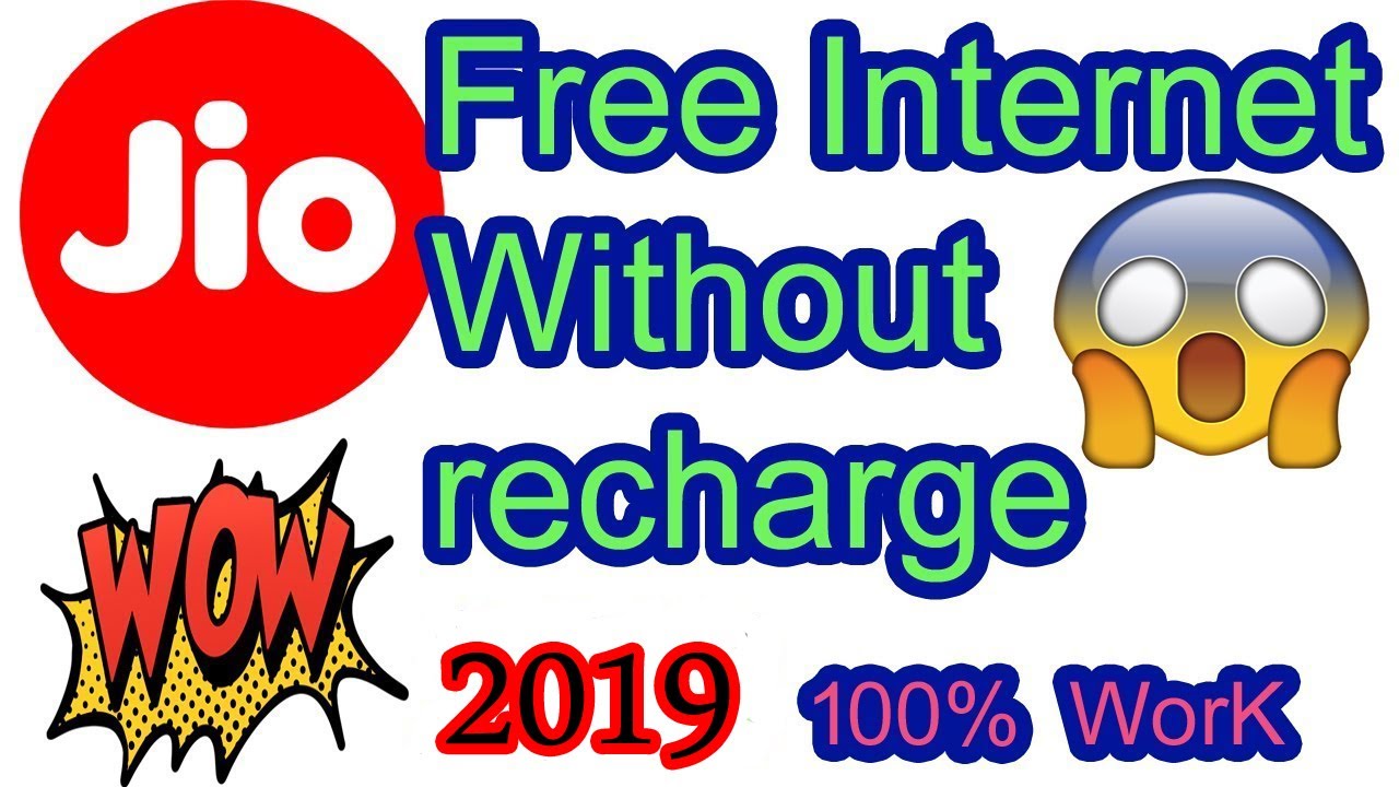 Jio Free Internet without recharge 2019