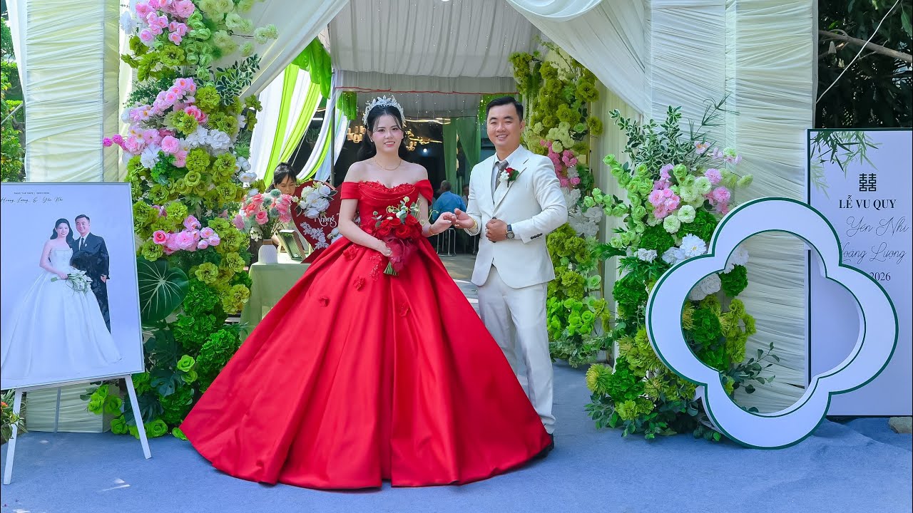 LỄ VU QUY  YẾN NHI &  HOÀNG LƯỢNG  ( ÁO CƯỚI HOÀNG THIỆN )