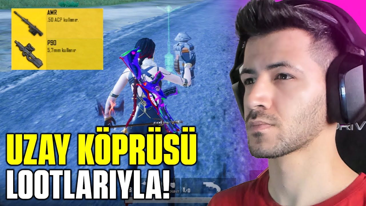 UZAY KÖPRÜSÜ LOOTLARIYLA WİN ALMAK?(P90+AMR ÇIKTI) pubg mobile