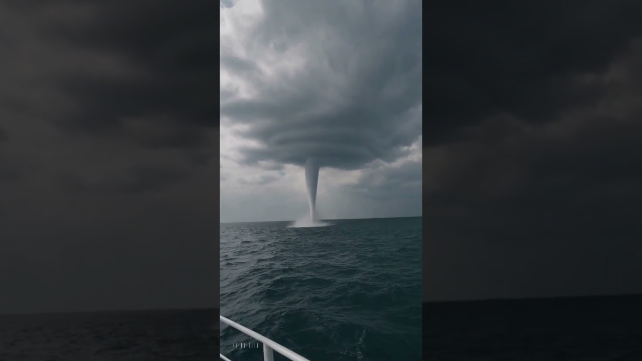 Waterspout Forms Over the Ocean | Incredible Phenomenon