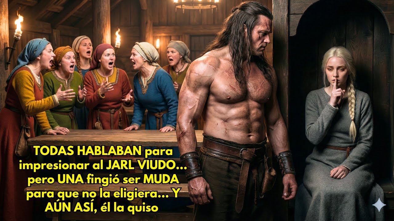 El JARL VIUDO necesitaba madre para sus 5 HIJOS… pero UNA fingió ser MUDA para que no la eligiera…