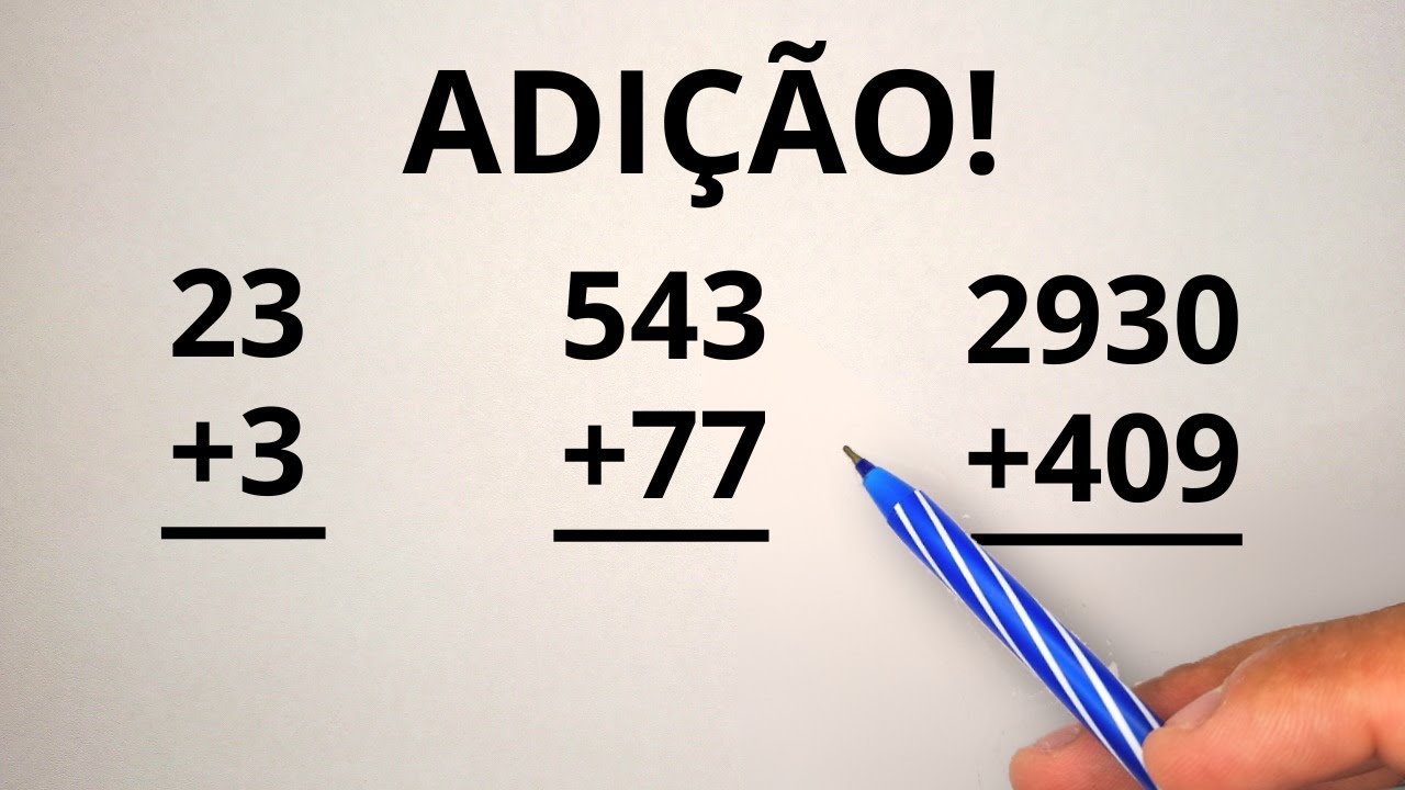 Como Fazer Conta de Adi&ccedil;&atilde;o ⏐ Nunca Mais Erre