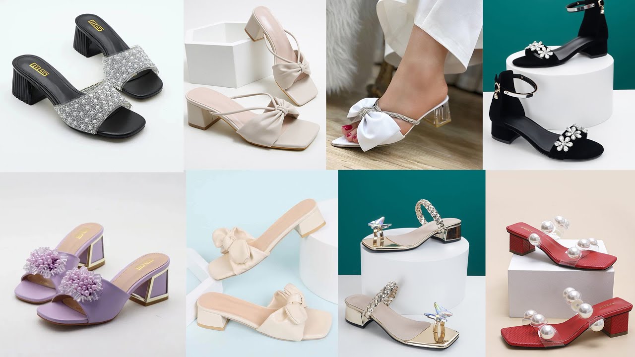 Stylish Medium Heel Sandals for Girls 2025 | Trendy & Comfortable Footwear Collection | Fashion