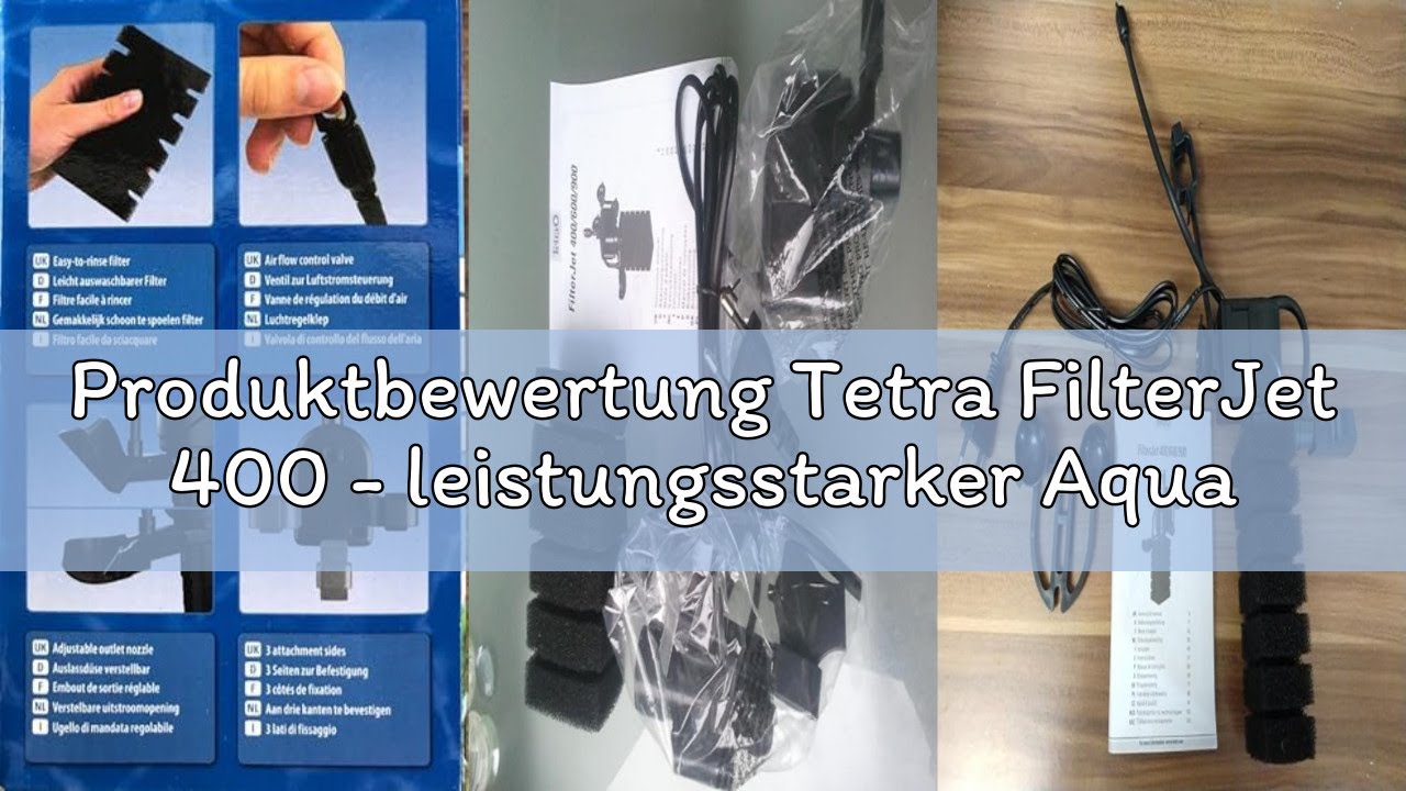 Produktbewertung Tetra FilterJet 400 - leistungsstarker Aquarium Innenfilter mit Sauerstoffanreicher