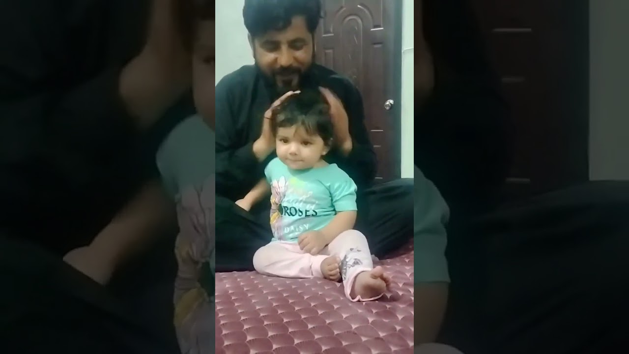 Fatima likes champi😀 #cute #baby #fatherdaughtervlogs