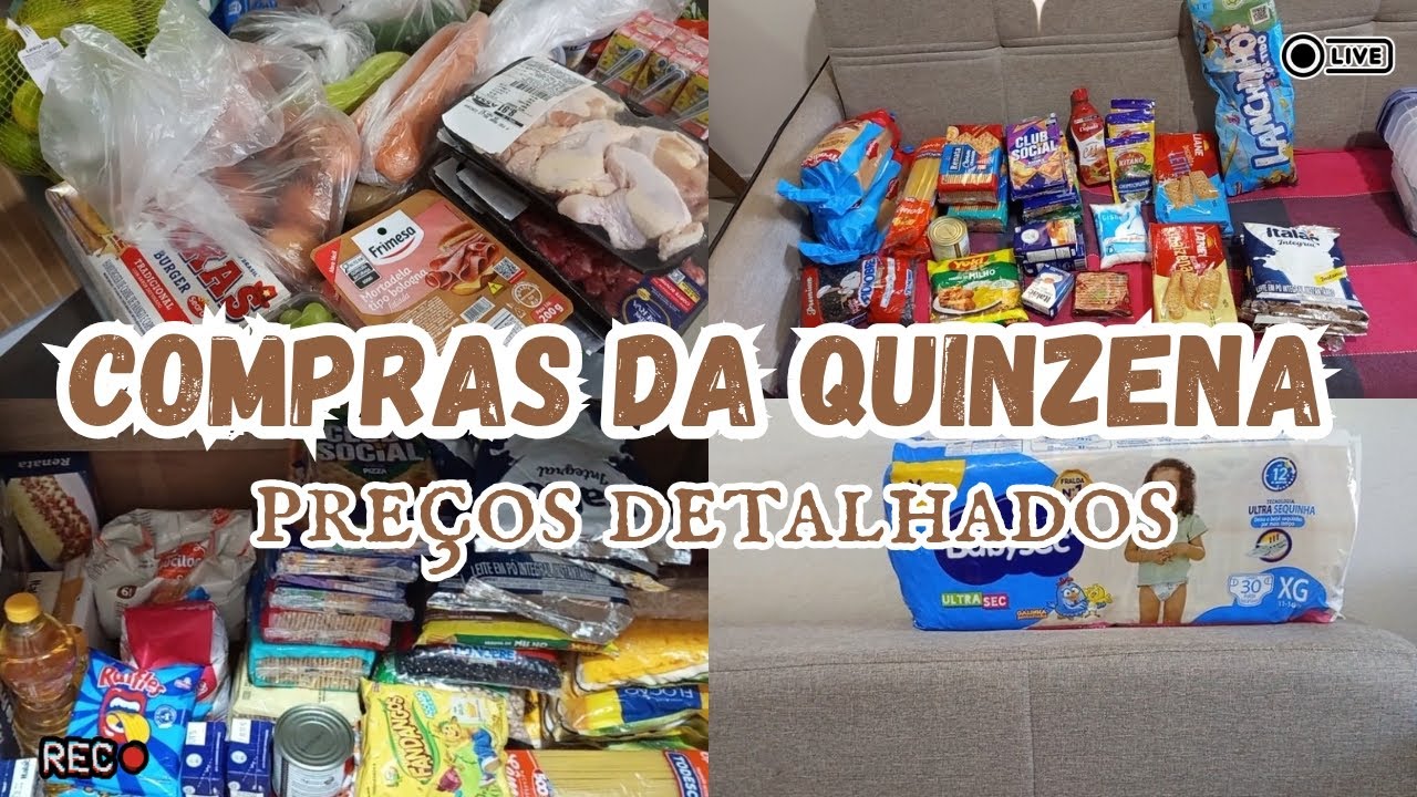 Compras Da Quinzena| Preços Detalhados| Caro De Mais?? 🛒🛍️🫰