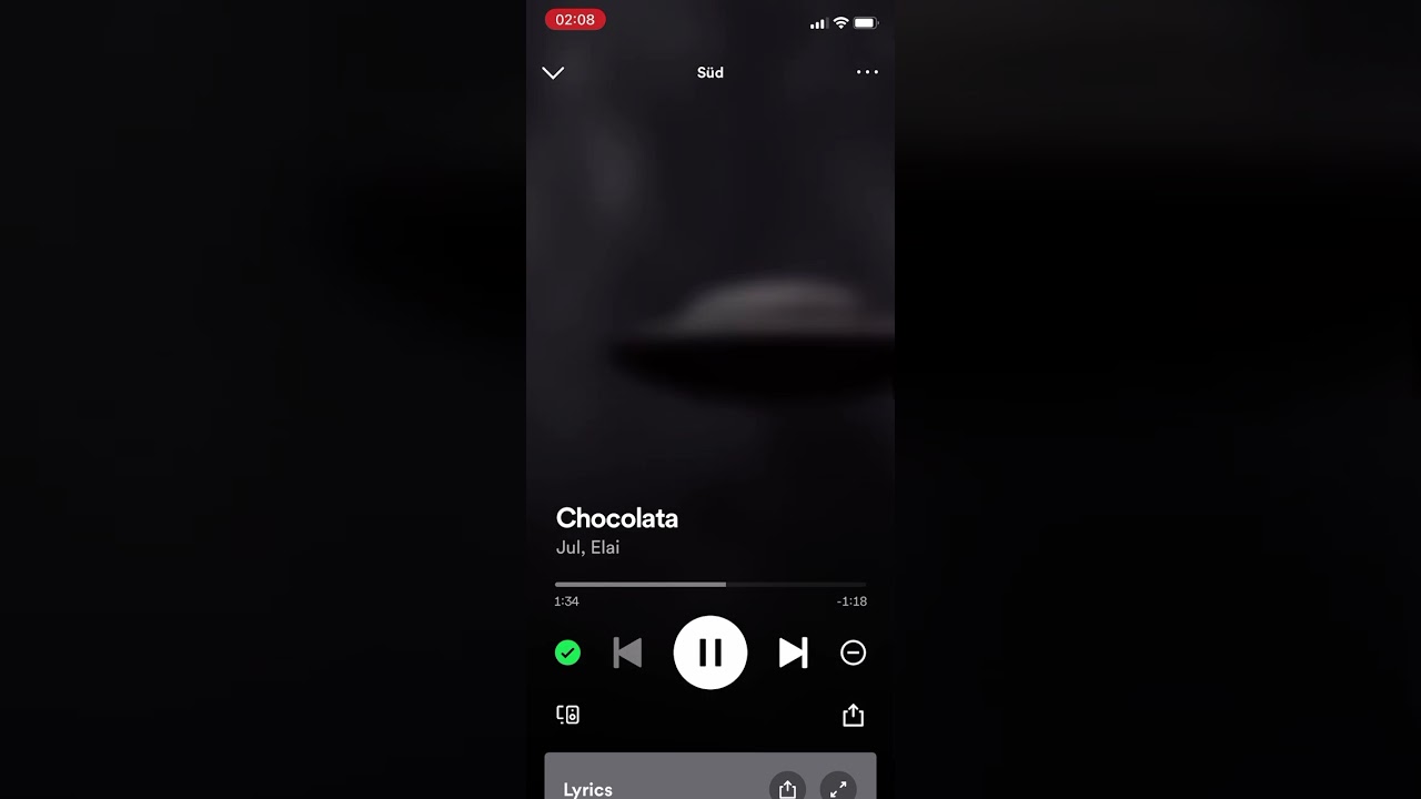 Jul chocolata Spotify Screen