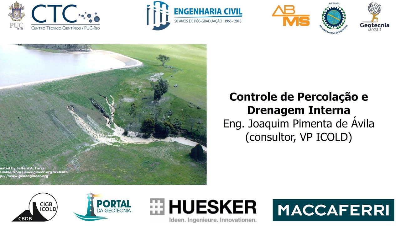 Minicurso online: Fundamentos de Projeto de Barragens de Terra