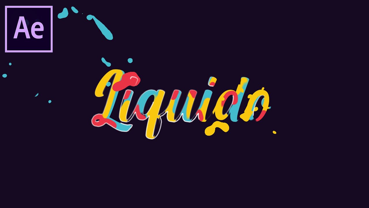 TEXTO LÍQUIDO no AFTER EFFECTS - Tutorial Liquid Motion
