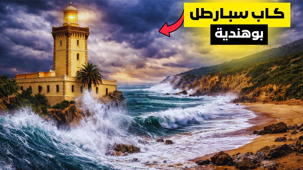 عاصفة الأطلسي تضرب شاطئ بوهندية و منارة كاب سبارطل في طنجة 🇲🇦