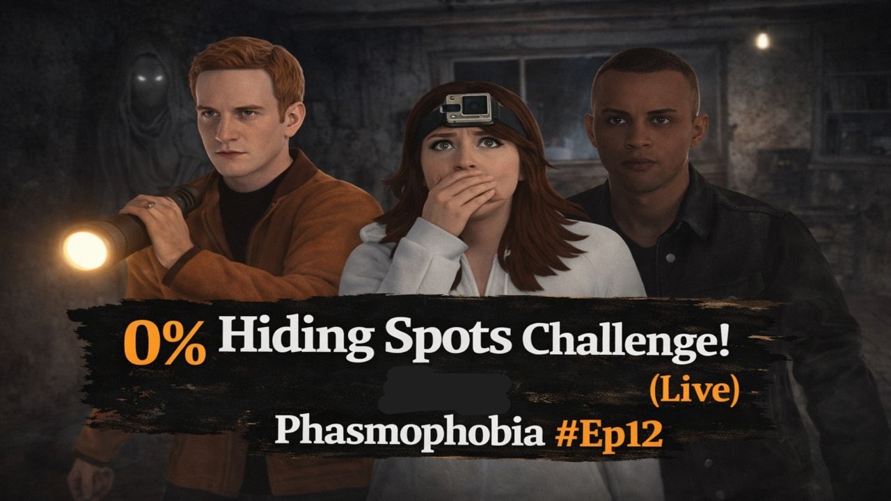 0% Hiding Spots Challenge! (Live) Phasmophobia #Ep12