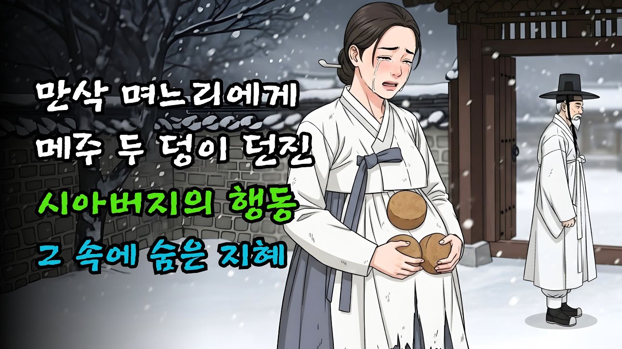 만삭 며느리에게 메주 두 덩이를 던지며 내쫓은 시아버지, 그 속에 숨은 지혜 | 조선야담