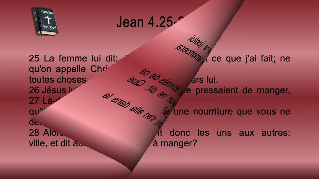 43 L'Évangile de Jean Sg1910 ch 4 20251014