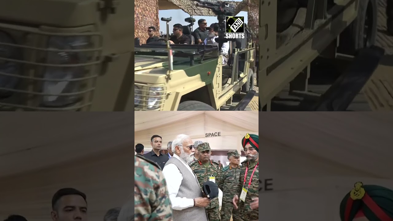 Rajasthan: PM Modi takes ride in Army Vehicle after witnessing &lsquo;Bharat Shakti&rsquo; in Pokhran