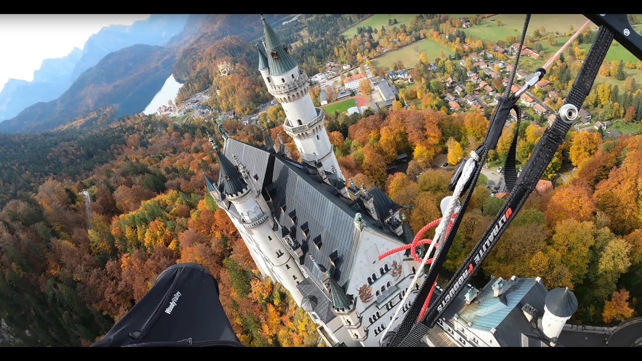 Der große Flug über Schloss Neuschwanstein