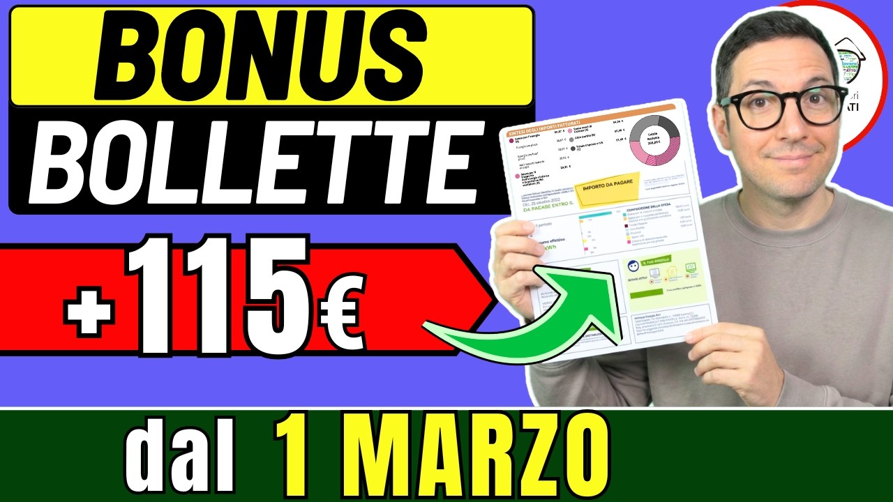115€ NUOVO BONUS BOLLETTE ➜ da MARZO NUOVI IMPORTI ISEE REQUISITI DOMANDE decreto Bonus sociale