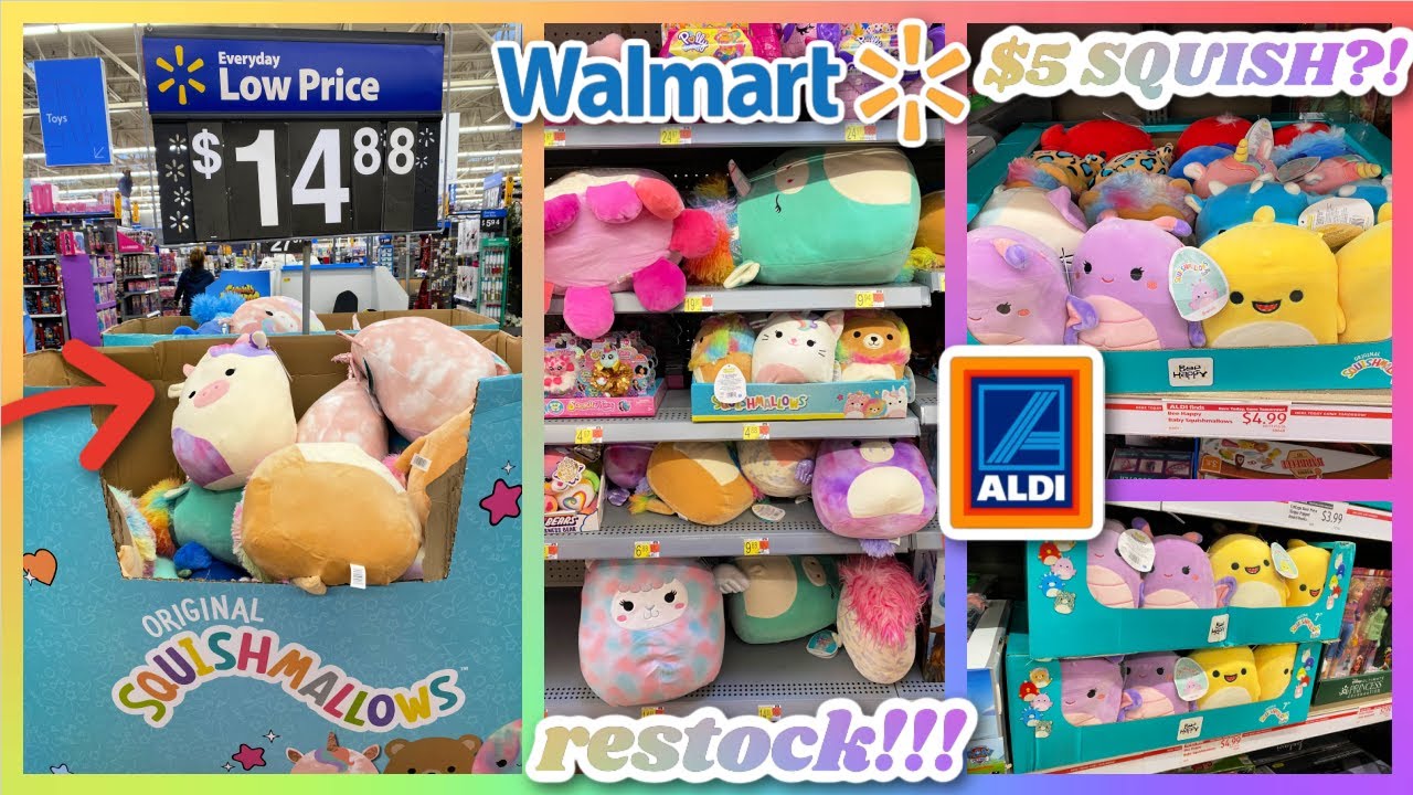 SQUISHMALLOW HUNTING *NEW* $5 Squishmallow Baby Squad FOUND | Walmart Restock SCORE