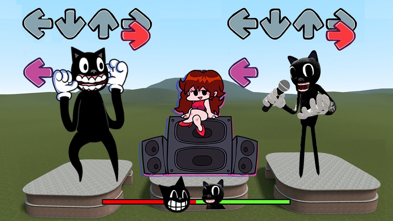 2D CARTOON CAT VS 3D CARTOON CAT!! Friday Night Funkin' Mod Showcase [FNF Trevor Henderson]