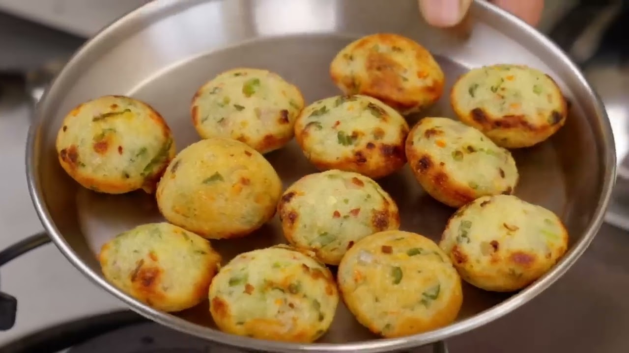 सूजी का झटपट हेल्दी और आसान नाश्ता | Stuffed Rava Appe | Rava Appe | Healthy Breakfast Recipe | Appe