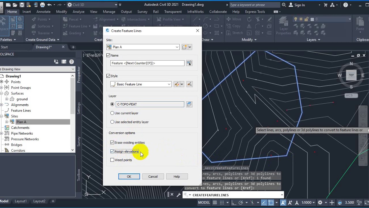 اعمال التسويات griding علي برنامج civil 3d