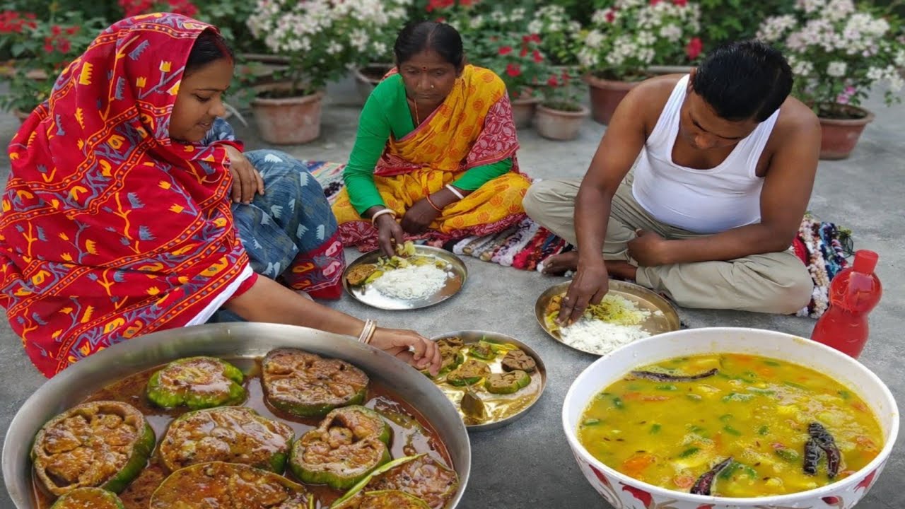 দই বেগুন নিরামিষ ডাল রান্না | গ্রাম বাংলার সহজ রেসিপি | Doi Begun Dal Recipe | sarkar kitchen