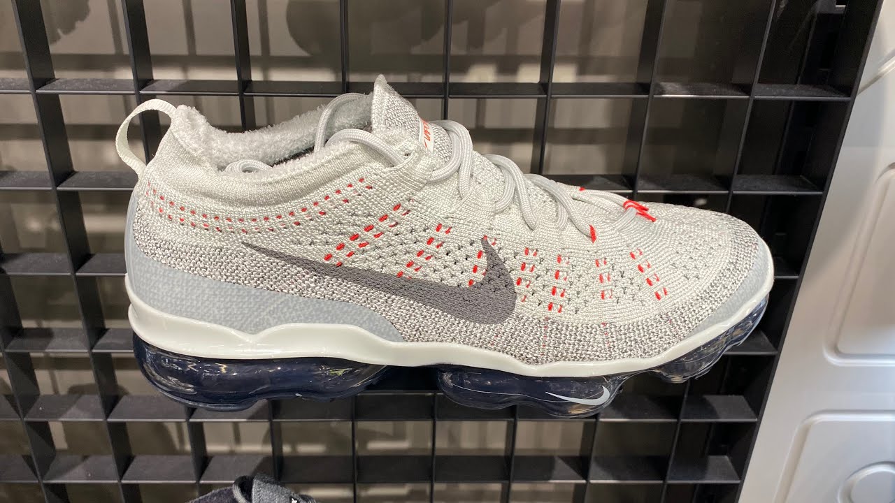 Nike Air VaporMax 2023 Flyknit (Light Silver/Picante Red/Anthracite/Smoke Grey) - SKU: DV1678-013