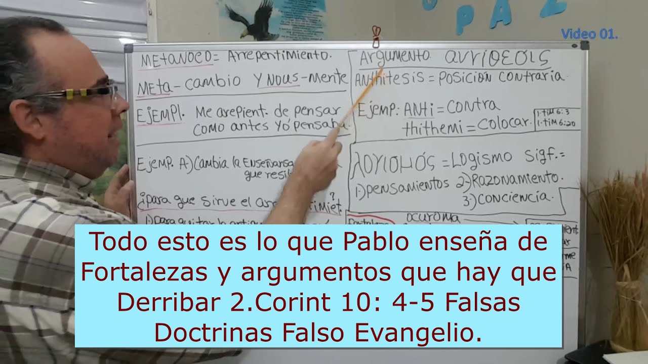01 Derribando Fortalezas y Argumentos. 2Corintios 10: 4-5