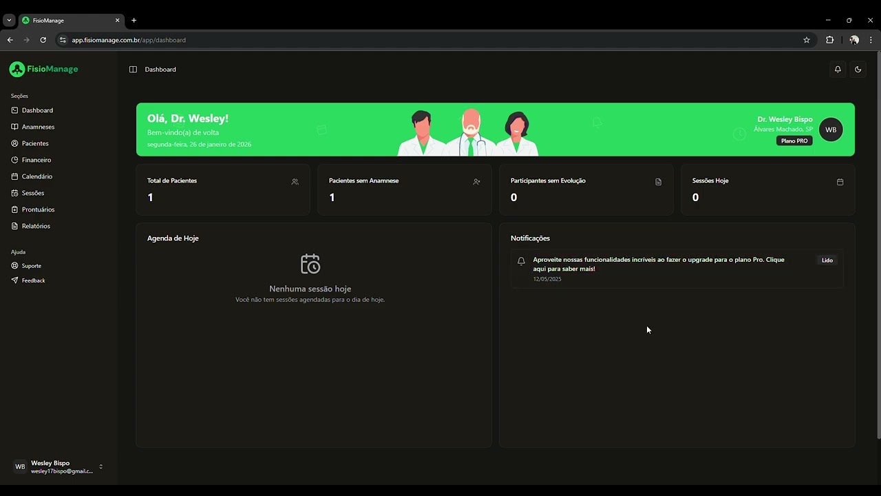 Nova funcionalidade - Anamnese Customizada