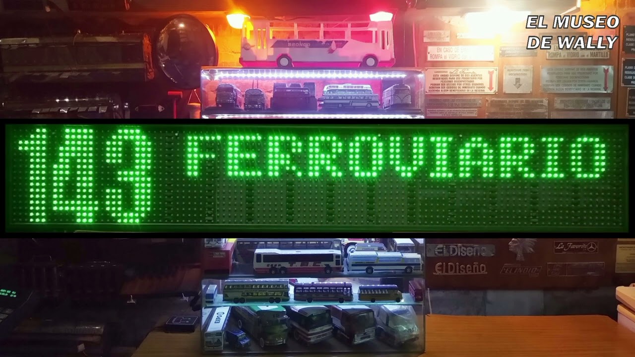 Bandera LED colectivo empresa Misión Buenos Aires #elmuseodewally