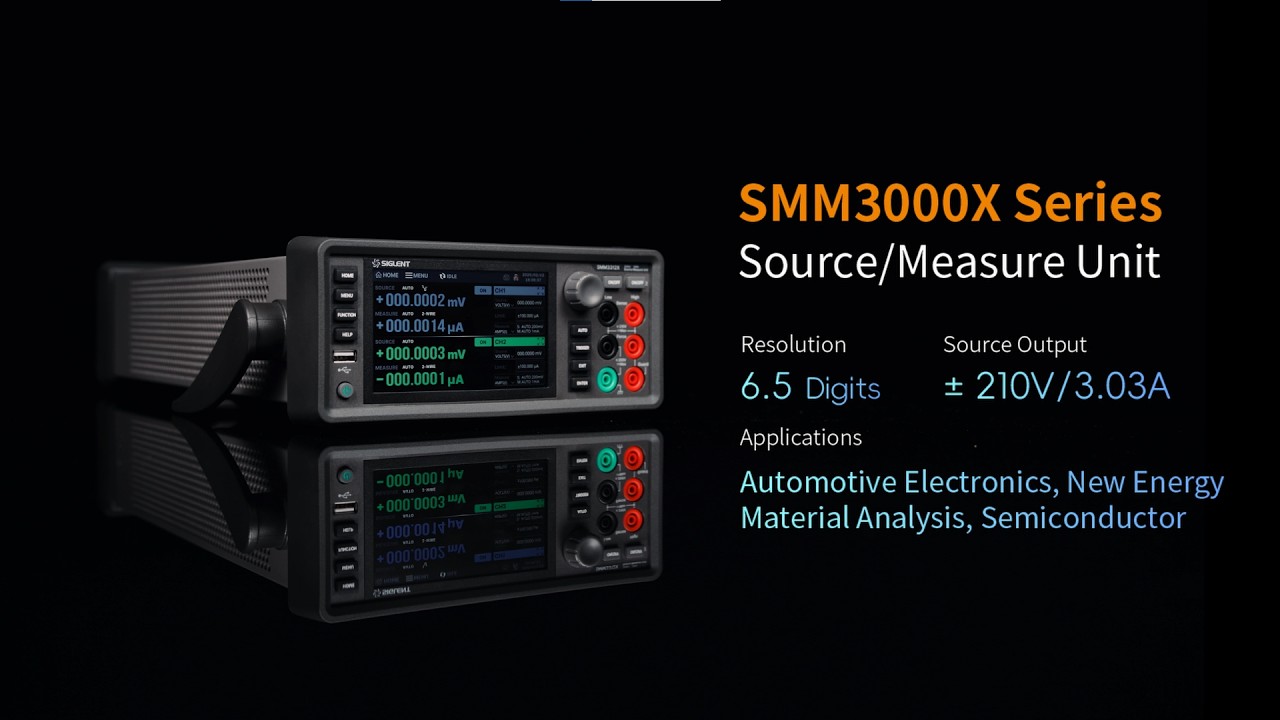 SIGLENT releases SMM3000X Series Source/Measure Unit (SMU)