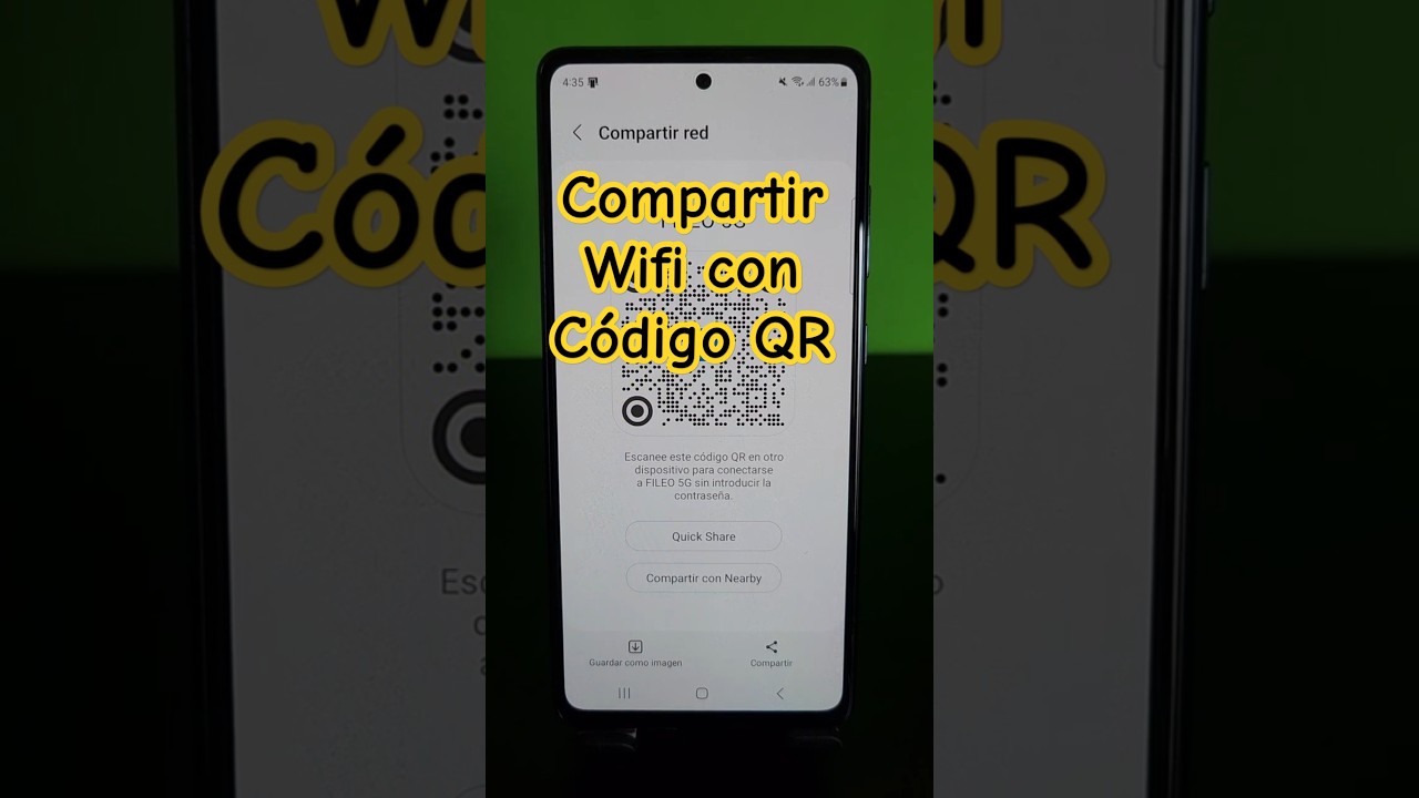 Compartir WiFi con C&oacute;digo QR