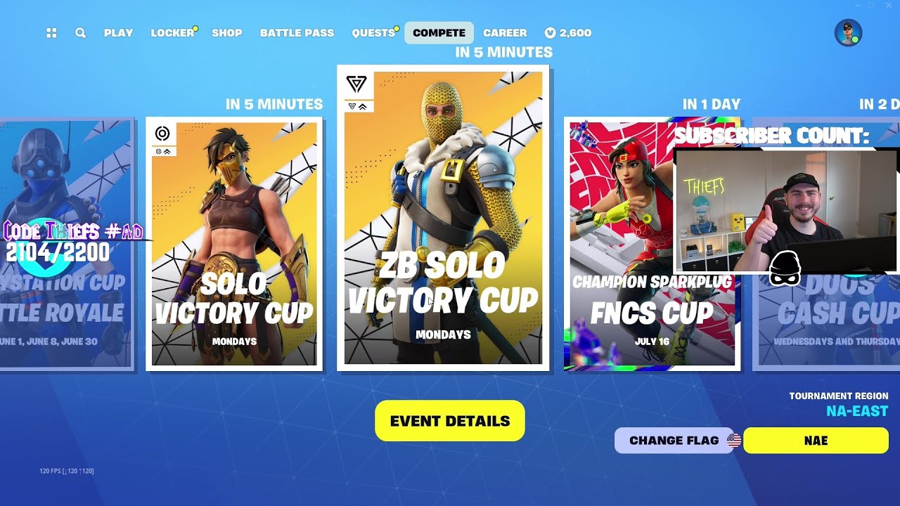 Zero Build Solo Victory Cash Cup FINALS
