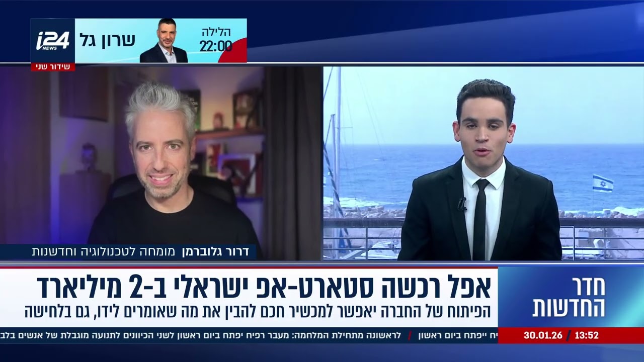 אפל רכשה סטארטאפ ישראלי ב-2 מיליארד דולר: דרור גלוברמן על הטכנולוגיה המהפכנית של Q.ai