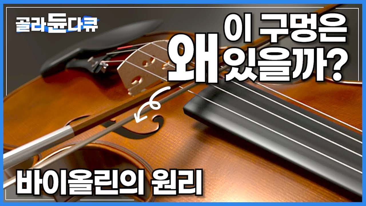바이올린이 다른 악기보다 정교한 음색을 낼 수 있는 원리│바이올린은 어떻게 소리가 날까?│현악기 원리│다큐프라임│#골라듄다큐