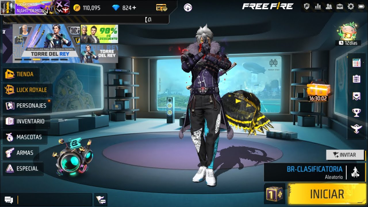 COMPRANDO EL PAQUETE ESPECTRO VIOLETA MAS EL CABELLO LEGENDARIO TIENDA DE LA SUERTE 78% | FREE FIRE
