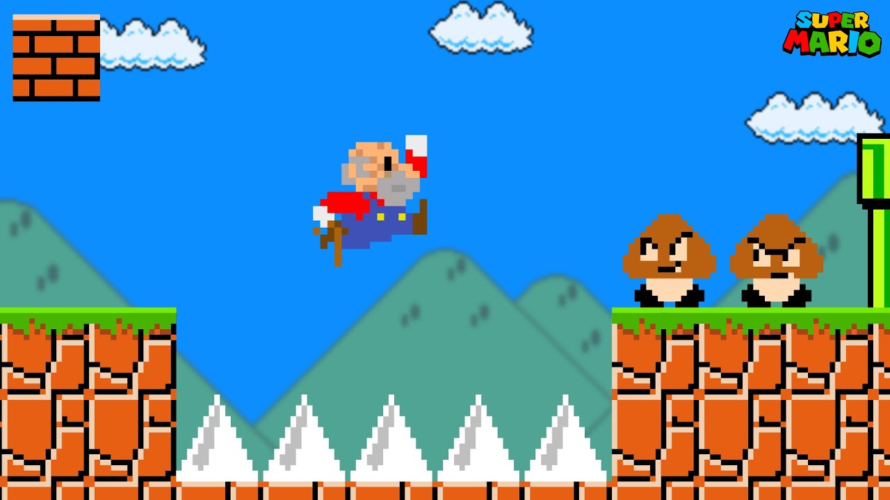 What If Every Time Mario Jumps, He Gets OLDER?