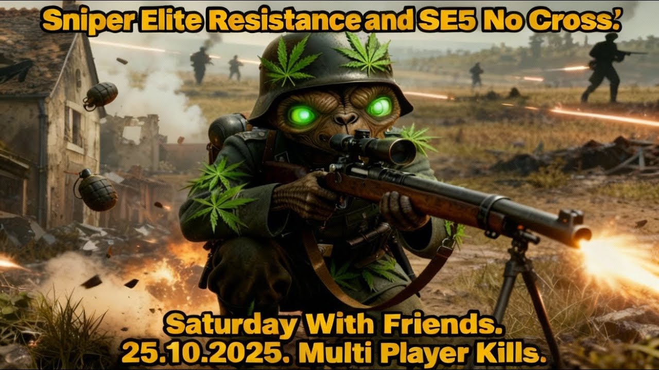 Sniper elite Resistance and SE5 No Cross. Saturday Whit Friends.25.10.2025..Multi Player Kills.