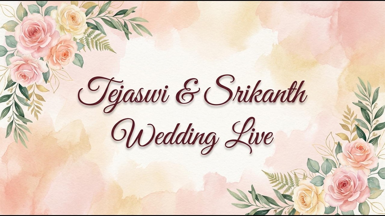 Tejaswi ❤️ Srikanth Wedding Live | 11th April