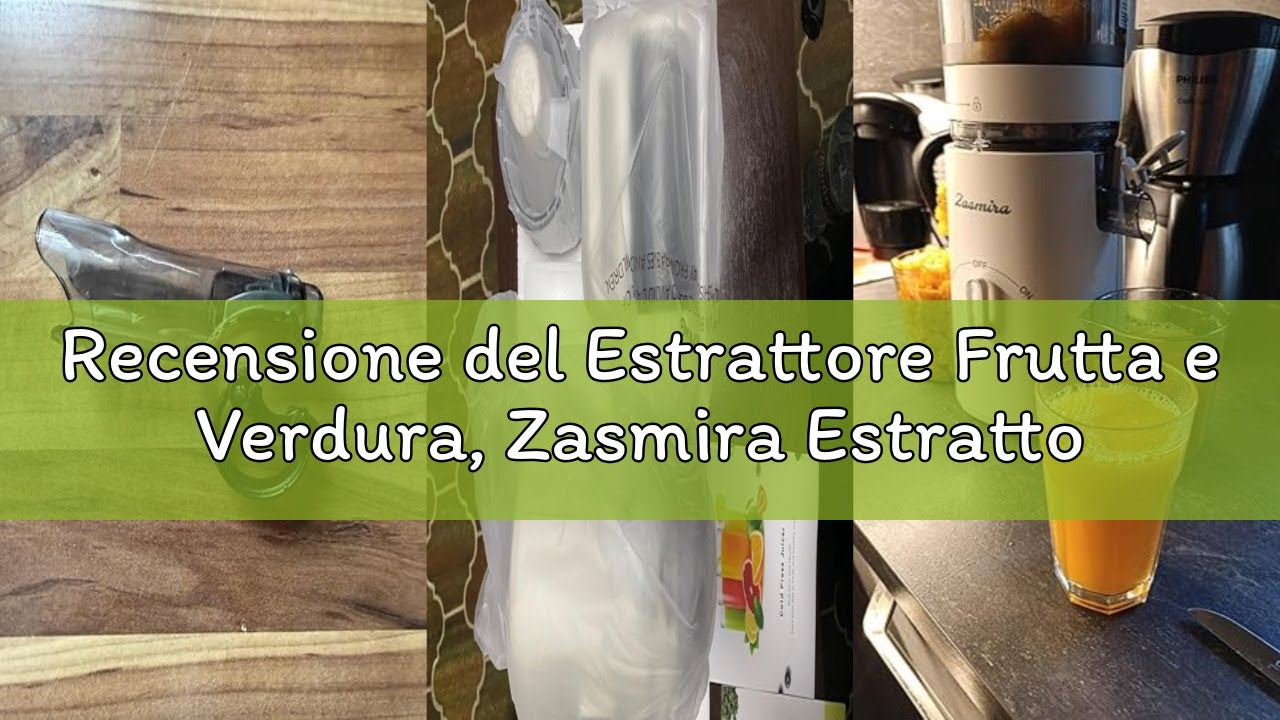 Recensione del Estrattore Frutta e Verdura, Zasmira Estrattore con Scivolo di Alimentazione da 120 m