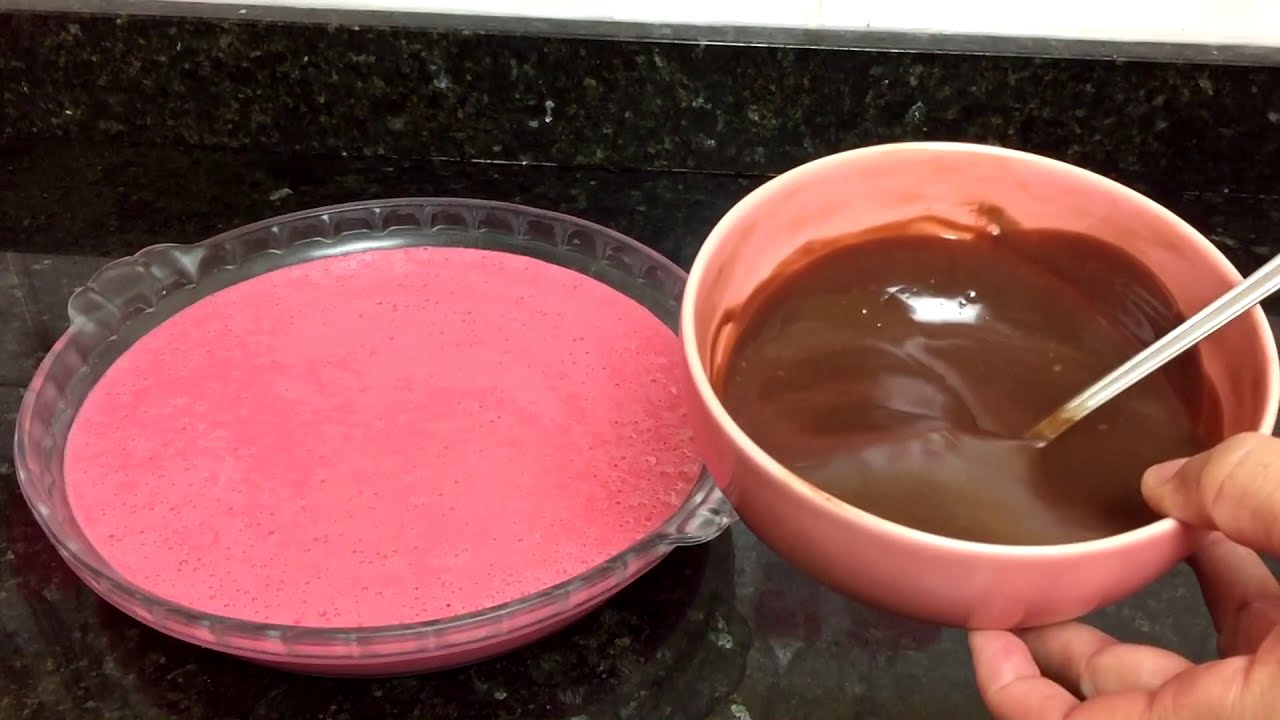 SOBREMESA DE MORANGO COM CHOCOLATE, BEM FÁCIL DE PREPARAR - Receitas da Josi