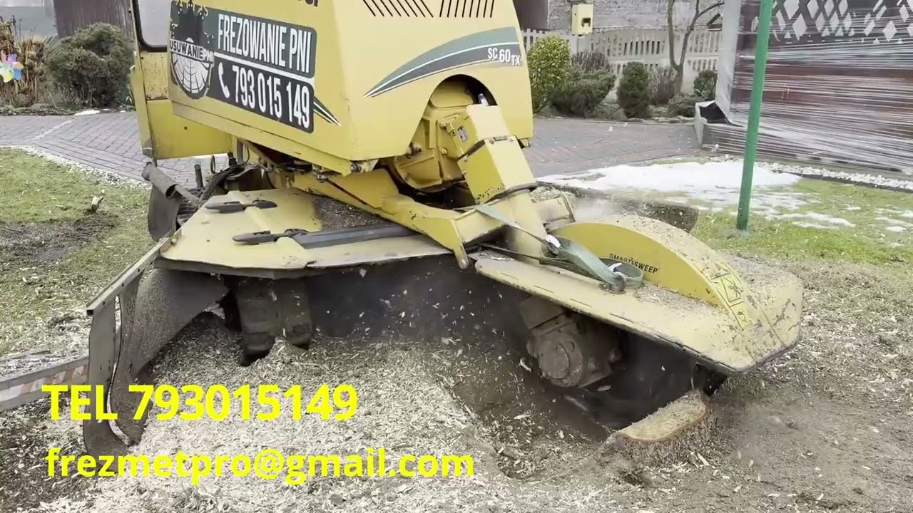 Frezowanie pnia, nie wyrywanie - SC60TX - FREZMET - STUMP GRINDING