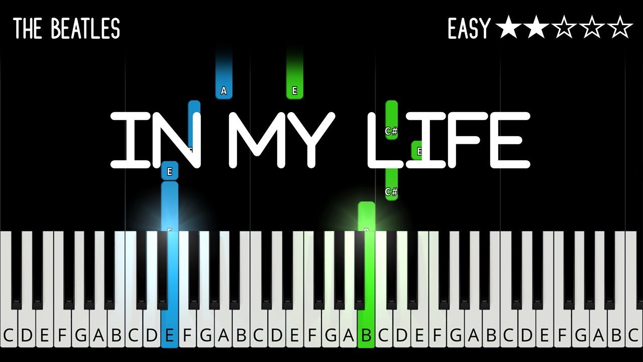 The Beatles - In My Life - EASY Piano Tutorial