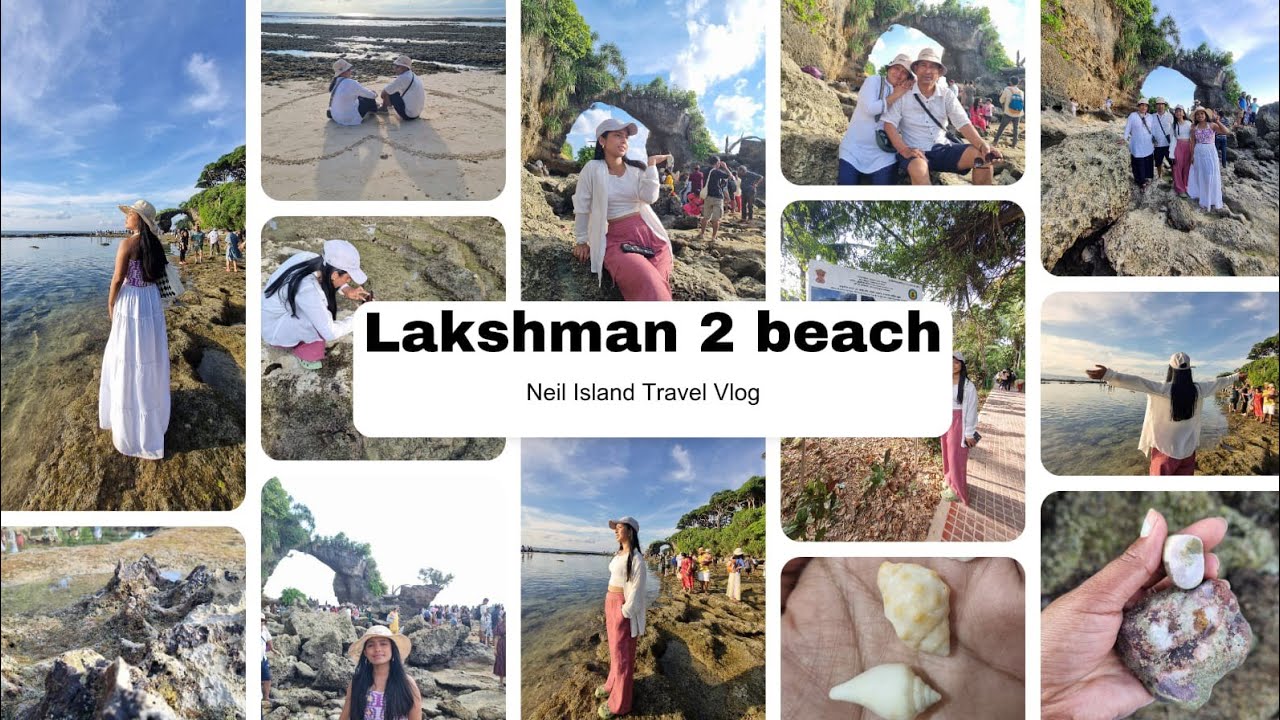 Lakshman 2 beach natural bridge//Deepshikha Gunjiyal #beach #seaview #naturalbridge #neilisland 